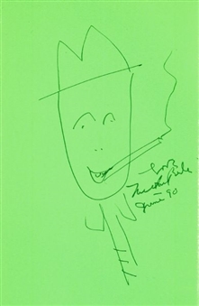 Milton Berle  Caricature, Drawn and Signed by Milton Berle